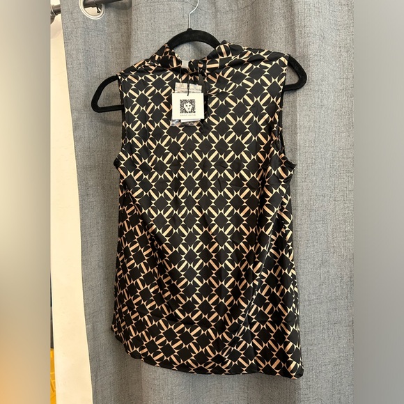 Anne Klein Women's Cowl Neck Sleeveless Blouse XXS - Picture 4 of 5